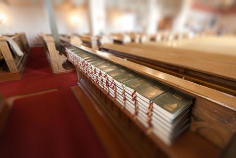 Hymnals at a church, Alexander A.Trofimov / Shutterstock.com Hymnals at a church, Alexander A.Trofimov / Shutterstock.com