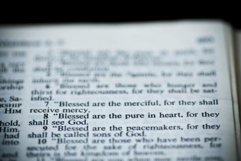 Bible opened to the sermon on the mount, Vibe Images/ Shutterstock.com Bible opened to the sermon on the mount, Vibe Images/ Shutterstock.com