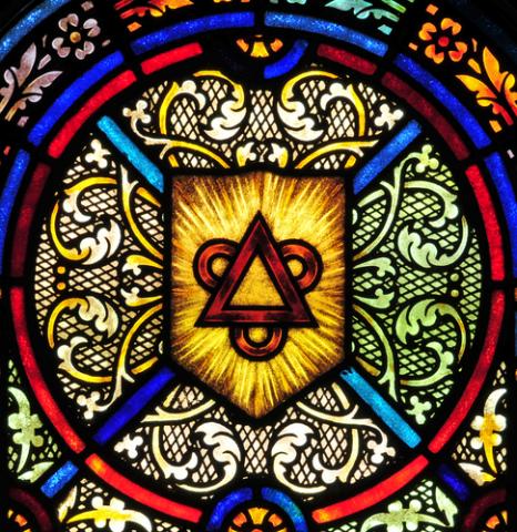 Stained glass window representing the Trinity, Nancy Bauer / Shutterstock.com Stained glass window representing the Trinity, Nancy Bauer / Shutterstock.com