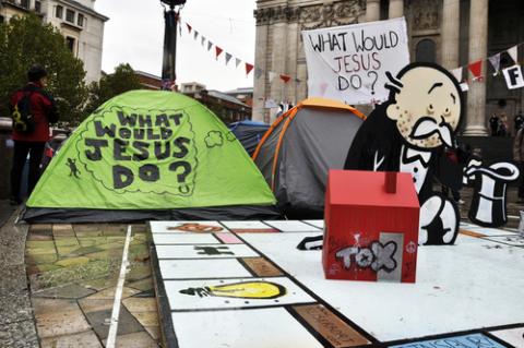 Occupy protests in London. dutourdumonde / Shutterstock.com Occupy protests in London. dutourdumonde / Shutterstock.com