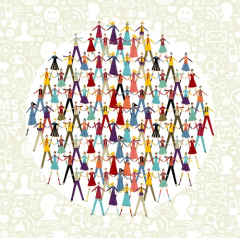 Take by hands people group in circle shape. Cienpies Design / Shutterstock.com Cienpies Design / Shutterstock.com