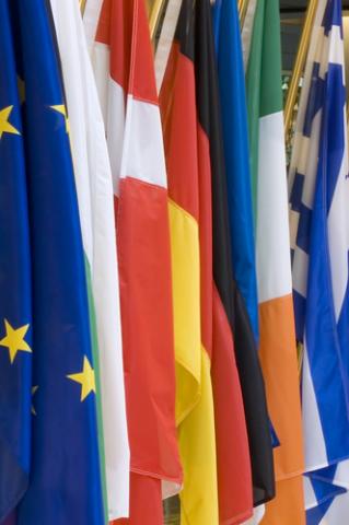 Flags of the European Union. Photo courtesy Andrjuss/shutterstock.com