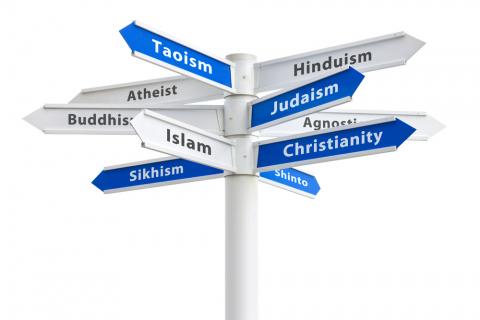 Religious crossroads, Ryan DeBerardinis/Shutterstock.com Religious crossroads, Ryan DeBerardinis/Shutterstock.com