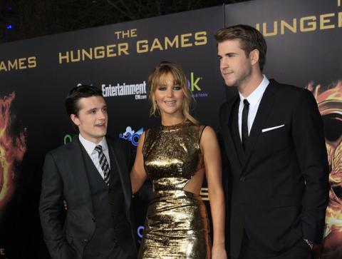 The three stars of The Hunger Games at its LA premeire. Joe Seer, Shutterstock.com The three stars of The Hunger Games at its LA premeire. Joe Seer, Shutterstock.