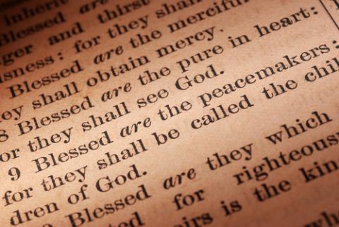 Blessed are the peacemakers Bible passage, Wellford Tiller / Shutterstock.com Blessed are the peacemakers Bible passage, Wellford Tiller / Shutterstock.com