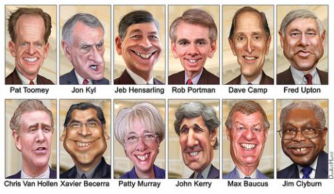 The Supercommittee. Illustration by DonkeyHotey via Wylio (http://bit.ly/rD3M3A) The Supercommittee. Illustration by DonkeyHotey via Wylio (http://bit.ly/rD3M3A)