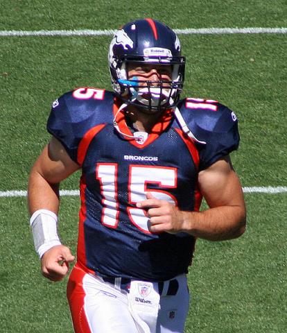 Tim Tebow. Image via http://commons.wikimedia.org/wiki/File:Tim_Tebow_%28Broncos%29.JPG Tim Tebow. Image via http://bit.ly/rDAwpA