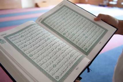 A Quran photographed in a Kansas City, Mo. mosque (2012). RNS photo by Sally Morrow