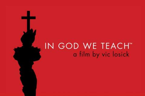 “In God We Teach" documentary movie poster. RNS photo courtesy ingodweteach.com RNS photo courtesy ingodweteach.com