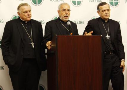 Members of U.S. Conference of Catholic Bishops’ Committee on Migration. Religion News Service photo by Heather Adams.