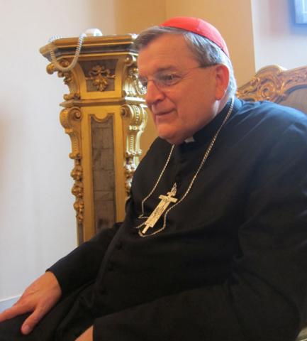 Cardinal Raymond Burke has been named the Vatican's top legal authority. RNS photo by David Gibson RNS photo by David Gibson