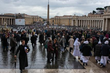 A view of St. Peter’s square on the first day of the conclave. RNS photo by Andrea Sabbadini RNS photo by Andrea Sabbadini