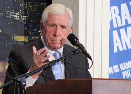 Rep. Frank Wolf, at the National Day of Prayer on May 2, 2013. Photo: RNS / Adelle M. Banks