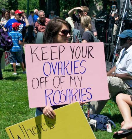 A participant holds a sign alongside hundreds gathered on Capitol Hill on June 8. RNS photo by Chris Lisee RNS photo by Chris Lisee