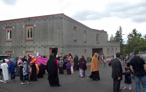 Portland's largest mosque, the Islamic Center of Portland, draws diverse Muslims. RNS photo by Faith Cathcart/The Oregonian RNS photo by Faith Cathcart/The Oregonian