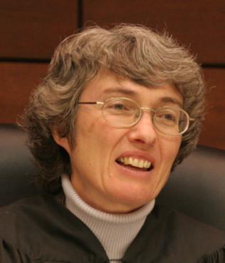 Judge Mary Jacobson in her Mercer County courtroom. Photo by Frank Jacobs III / courtesy The Star-Ledger. Via RNS.