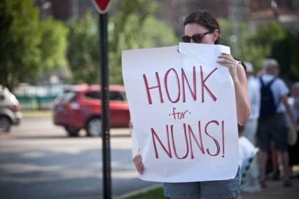 Rally to honor American nunsin Kansas City, Mo. last year. RNS photo by Sally Morrow RNS photo by Sally Morrow