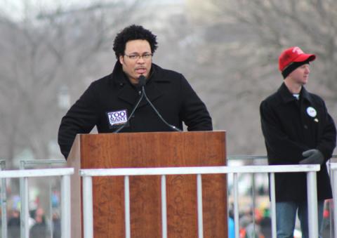 Ryan Bomberger at the March for Life on Jan. 25. RNS photo by Adelle M. Banks RNS photo by Adelle M. Banks