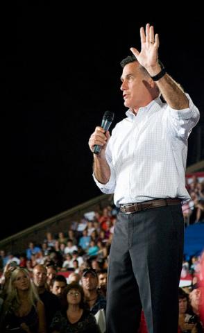Mitt Romney speaks to crowd in Nashua, NH.RNS photo by Katherine Cresto via Flickr RNS photo by Katherine Cresto via Flickr