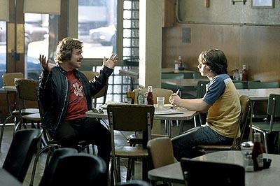 Philip Seymour Hoffman as Lester Bangs, left, giving advice to a young writer in the film "Almost Famous." / Columbia Pictures