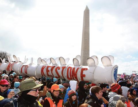 In February, more than 30,000 demonstrated in Washington, D.C., against the Keystone XL pipeline. Photo by Rick Reinhard.