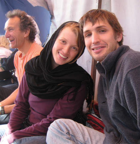 Kelly and Peter Shenk Koontz near Kabul. Photo by Grace Royer.