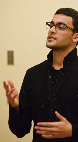 Yousef Bashir: Victim of violence, advocate for nonviolence. Photo courtesy of Northeastern University