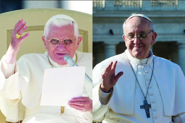 When the New Pope Meets the Old Pope: Awkward? Sojourners