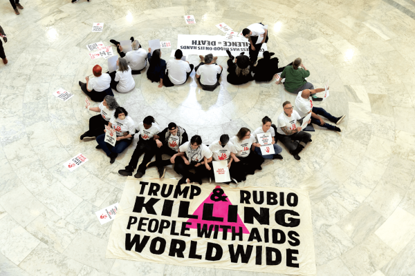 n Washington, D.C., fired USAID workers and HIV activists protested President Trump's drive to close the foreign aid agency. 