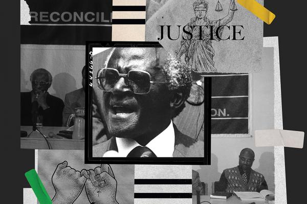 A collage of photos from various transitional justice commissions.