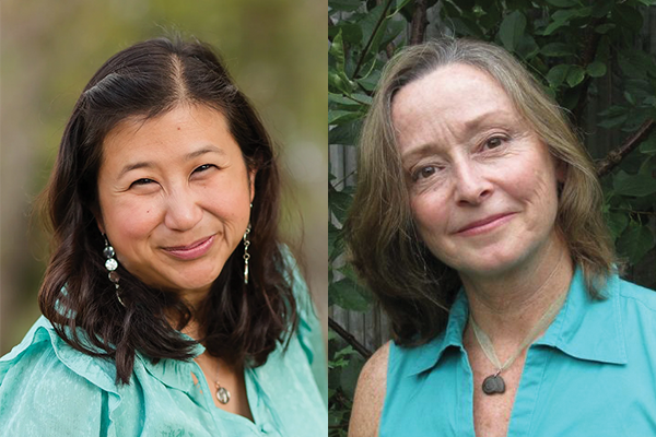 Headshots of authors Dorcas Cheng-Tozun and Trish O'Kane side-by-side.