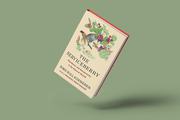 Book cover of The Serviceberry by Robin Wall Kimmerer