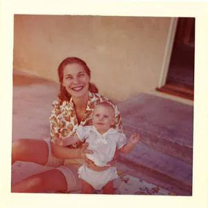 Cynthia Martens with her mother, photo via Cynthia Martens