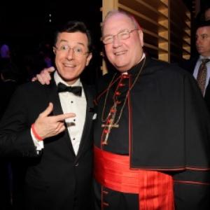 Colbert and Dolan. Photo by Kevin Mazur via Getty Images. 