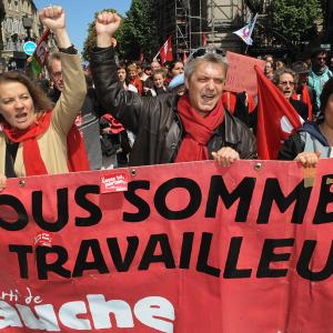 May Day workers' event in Bordeaux, France. PIERRE ANDRIEU/AFP/GettyImages.