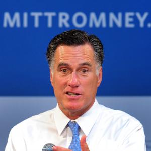 Mitt Romney, July 23, 2012. Photo by FREDERIC J. BROWN/AFP via Getty Images. 