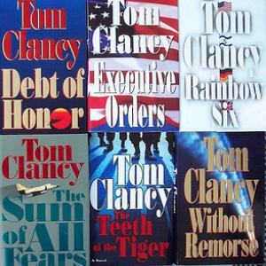 Tom Clancy novels, cdrummbks / Flickr.com