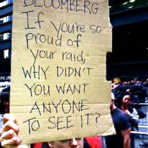 Protest sign at OWS in NYC today. Image via Facebook.