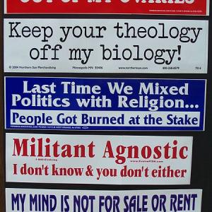 Atheist bumper stickers via Wiki Commons http://bit.ly/xFqYIO 
