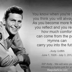 Andy Griffith tribute image by TheGodArticle.com via Facebook. 