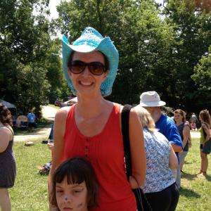 The author and her daughter at Wild Goose 2012. Photo by Jana Riess via Facebook