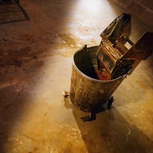 Custodian mop bucket, Design Pics/Darren Greenwood / Getty Images