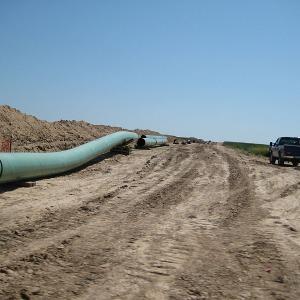 Keystone XL pipes in 2009. Image via Wiki Commons http://bit.ly/wetrWI 