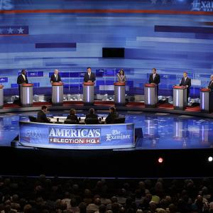 Republican presidential candidates' debate in Iowa last month