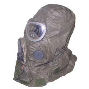 Gas mask hood to protect the head and neck area. Photo courtesy RNS/ArmyGasMasks