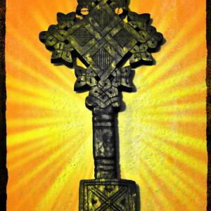 Ethiopian cross. Photo illustration by Cathleen Falsani. 
