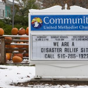 Church in Massapequa, N.Y. offers help. Photo courtesy of Mike DuBose.
