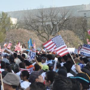 Immigration Reform Rally on April 10. Photo by Catherine Woodiwiss / Sojourners