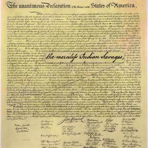 Declaration of Independence. Image via Mark Charles.