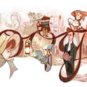 Google's Dickens doodle.